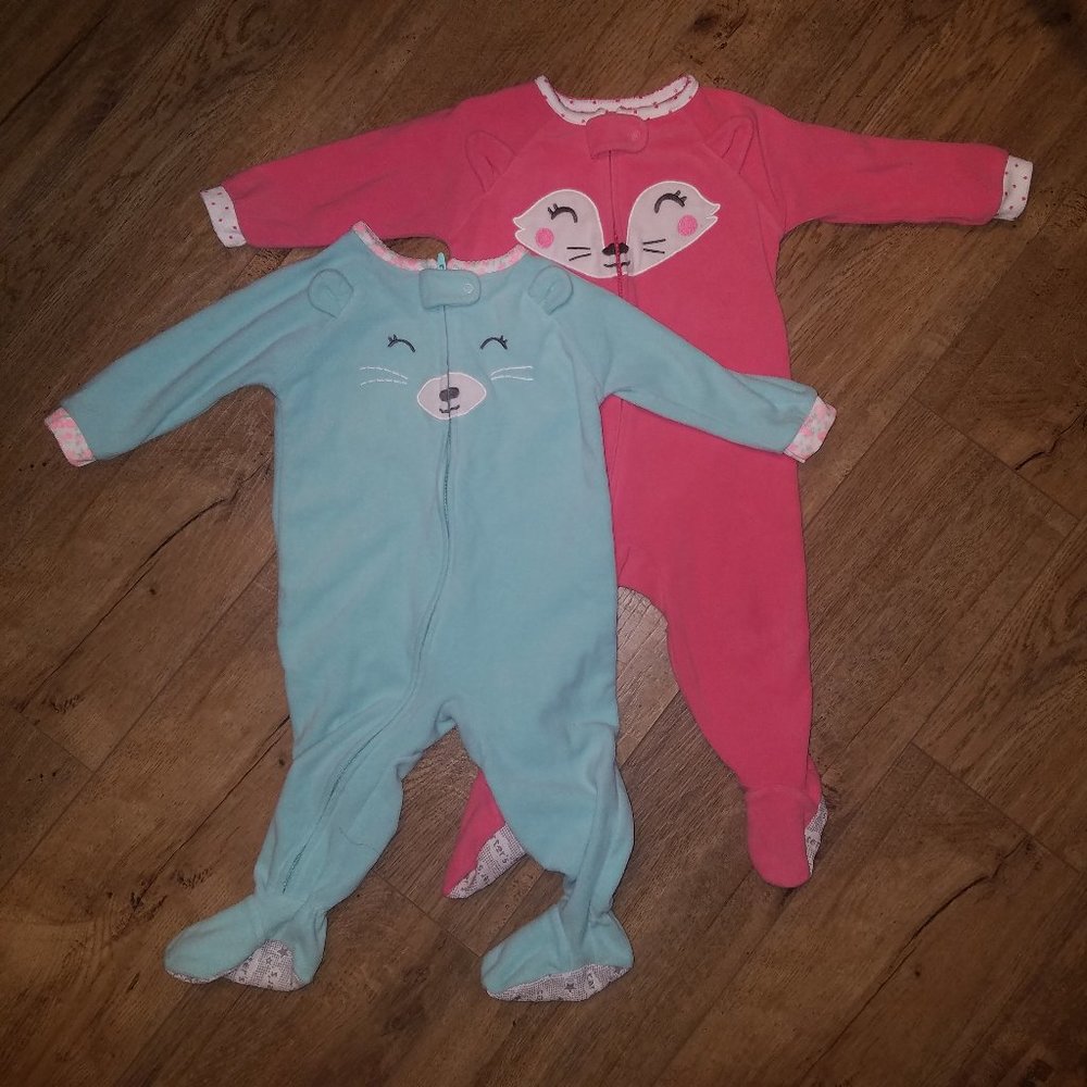 Carter's 12 mo Onesies - Fox & Bear